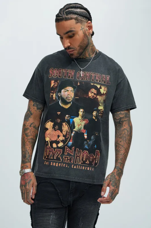Boyz N The Hood South Central LA Short Sleeve Tee - Black sold by Fashion Nova