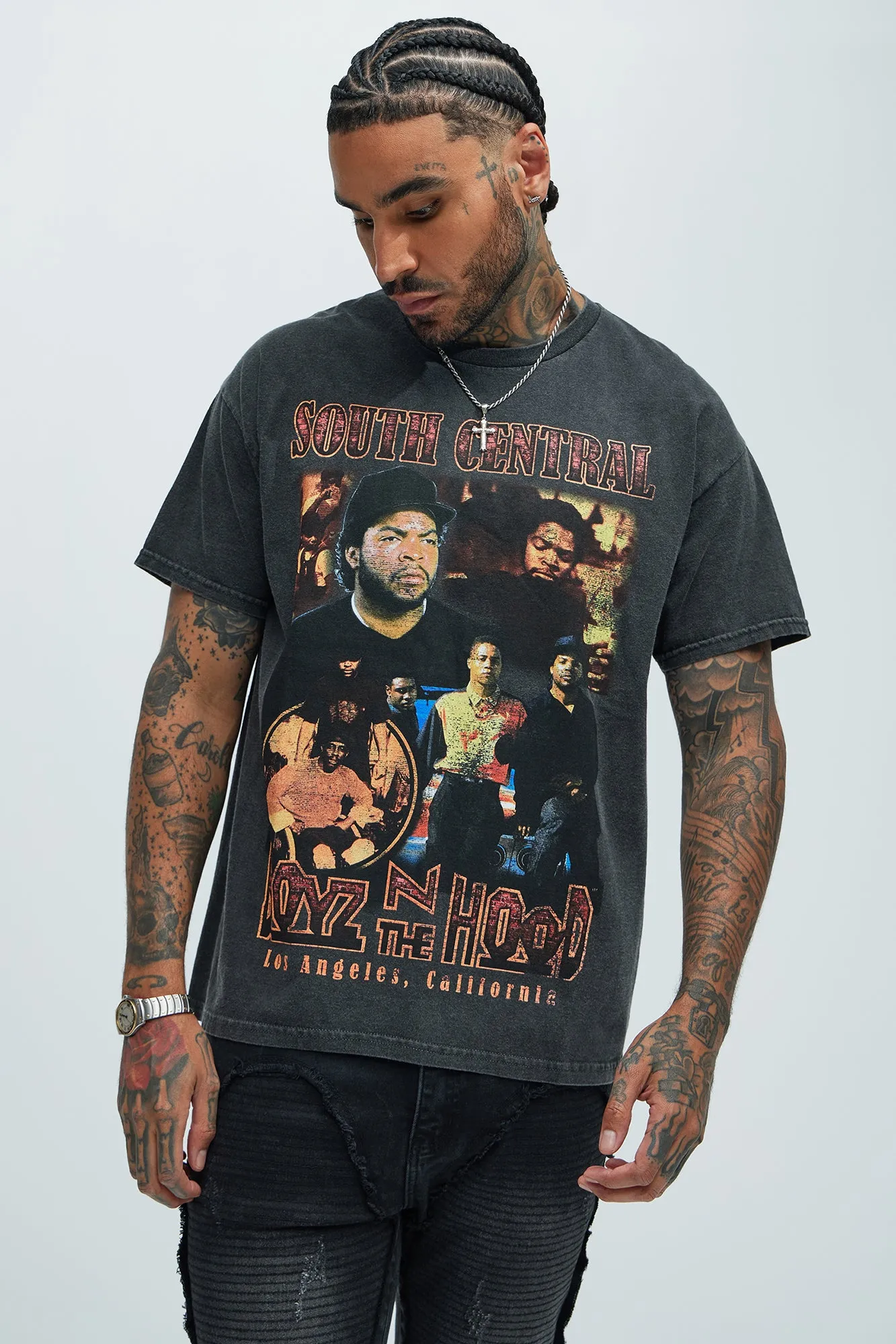 Boyz N The Hood South Central LA Short Sleeve Tee - Black sold by Fashion Nova