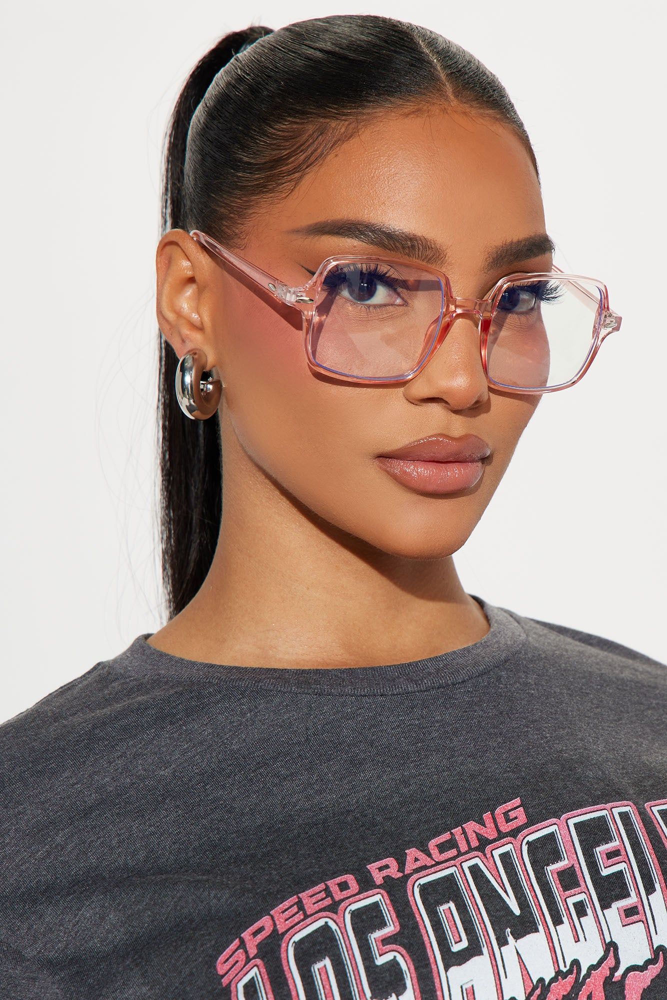 Keeping Things Fun Blue Light Glasses - Pink sold by Fashion Nova product image thumbnail 3
