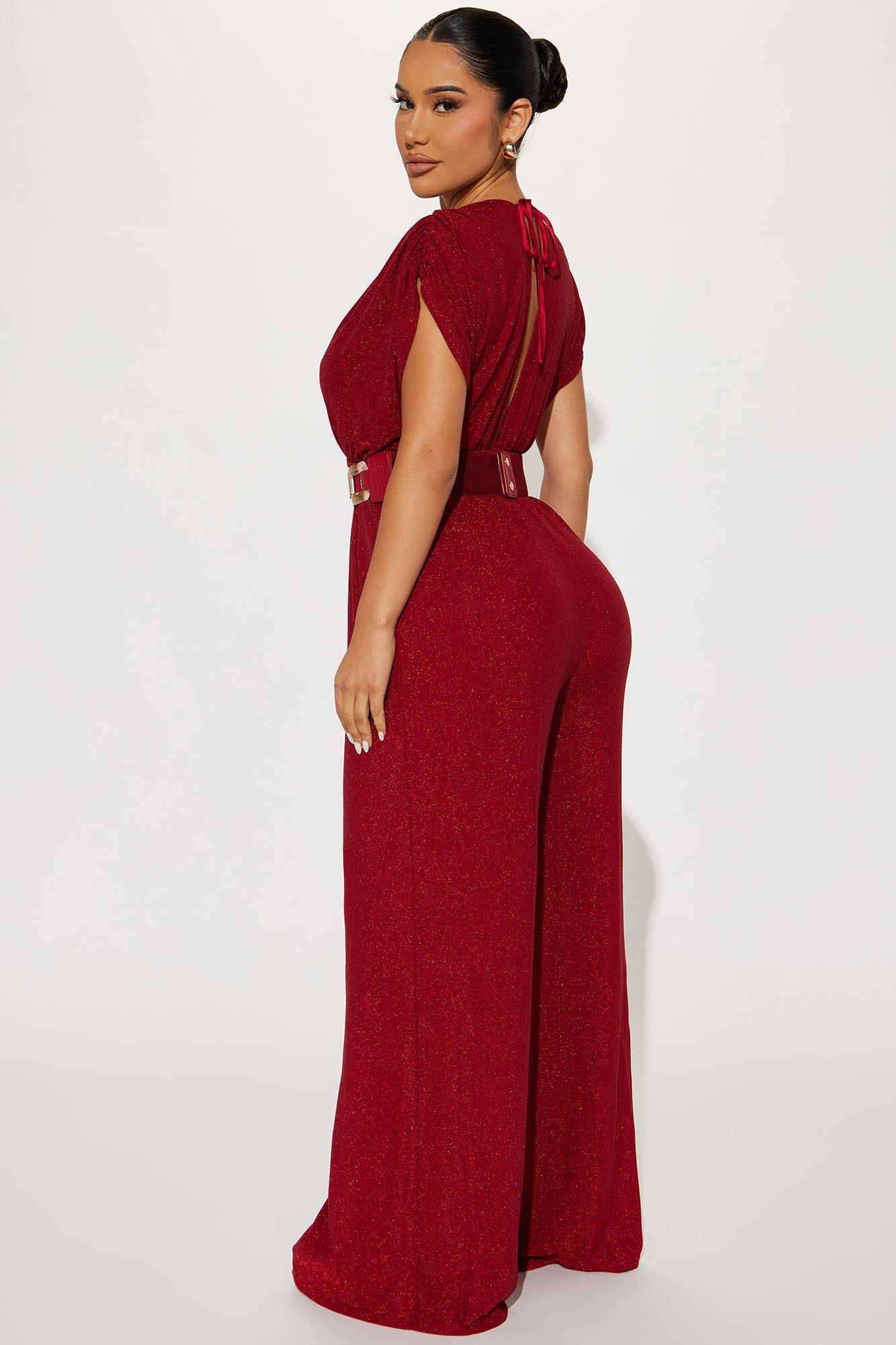 All That Sparkles Jumpsuit - Wine sold by Fashion Nova product image thumbnail 3