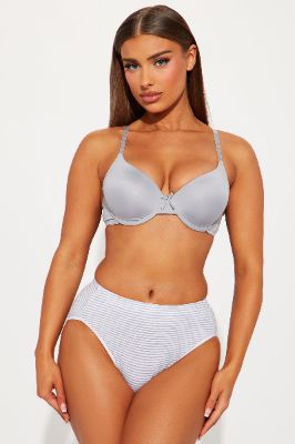 Won't Forget You High Cut Panty - White/combo sold by Fashion Nova
