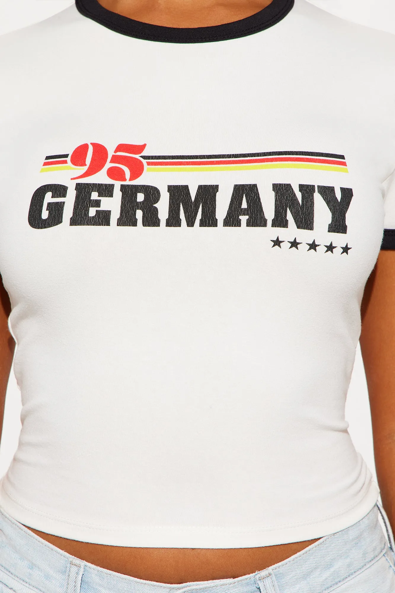 Vintage Germany Retro Ringer Tee - White sold by Fashion Nova product image thumbnail 3