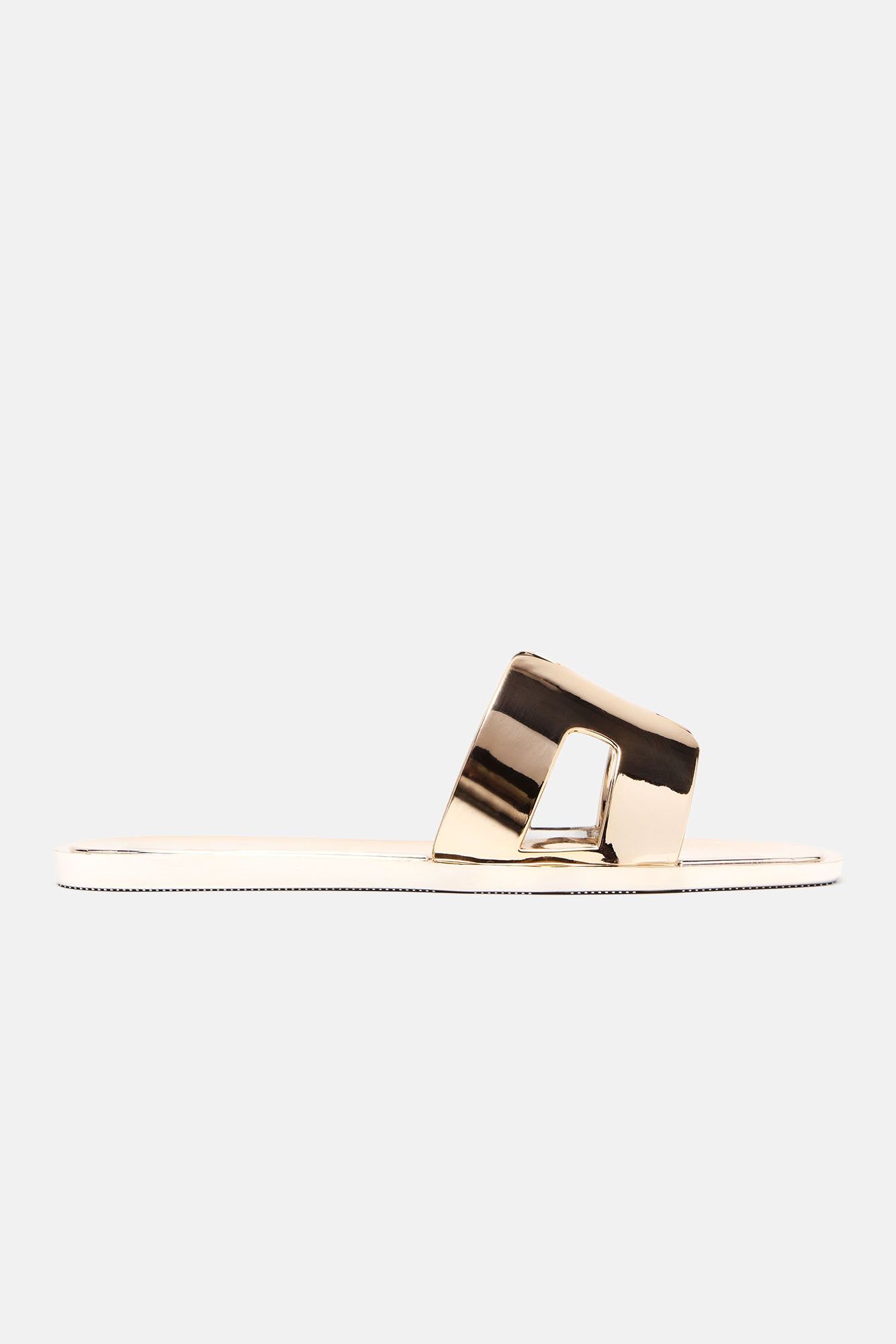Jackie Flat Sandals - Gold sold by Fashion Nova product image thumbnail 2