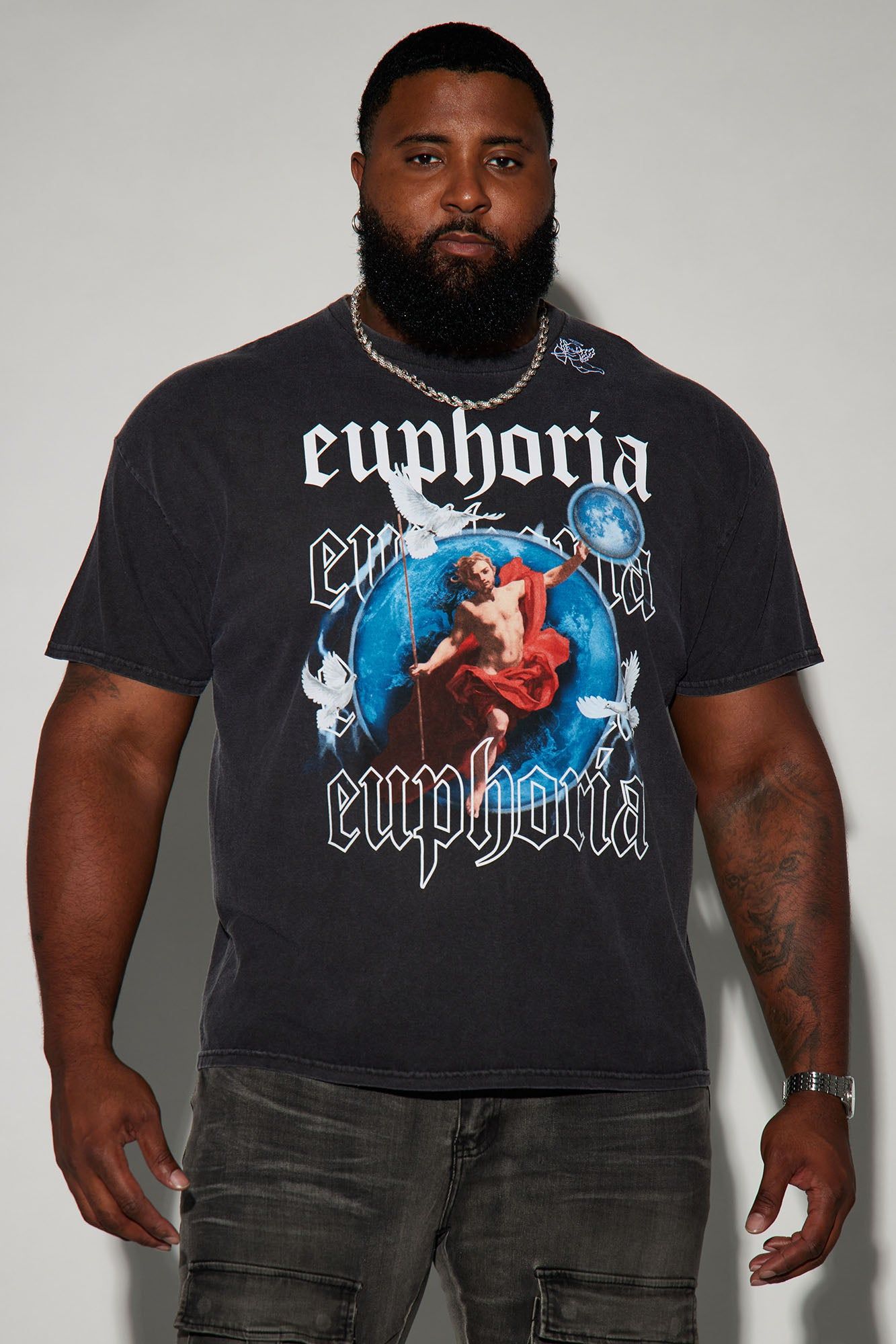 Euphoria Short Sleeve Tee - Black sold by Fashion Nova product image thumbnail 5