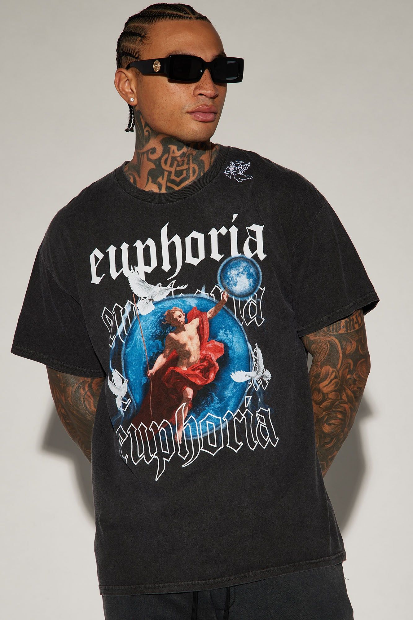 Euphoria Short Sleeve Tee - Black sold by Fashion Nova