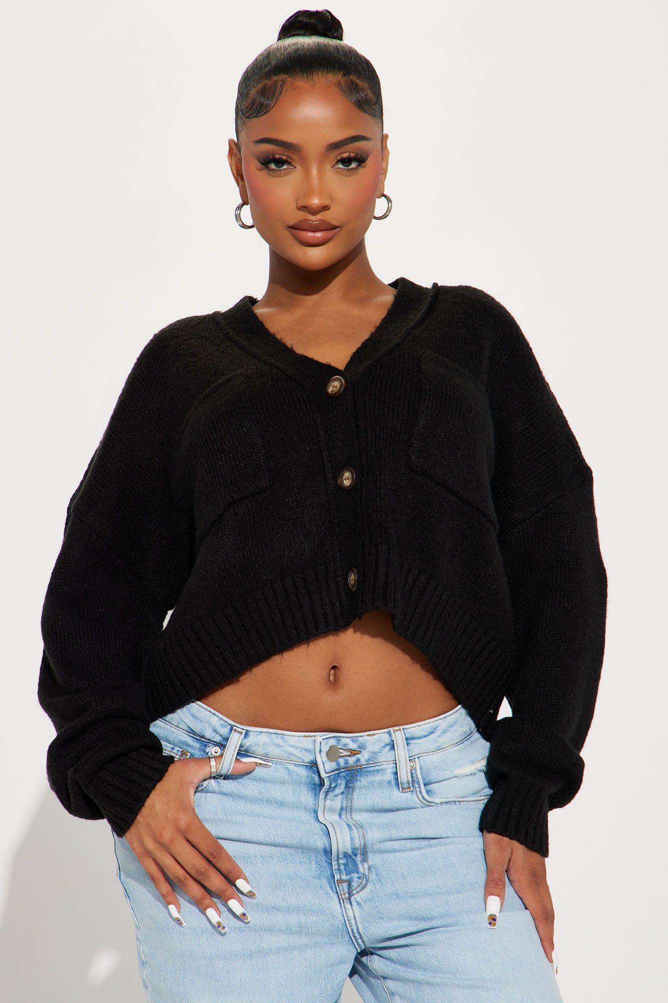Karlie Cardigan - Black sold by Fashion Nova