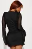 Yuna Mesh Micro Mini Dress - Black sold by Fashion Nova