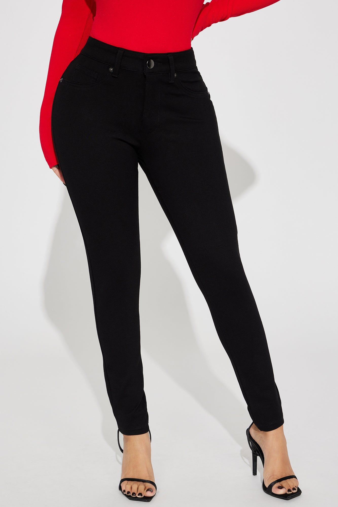 Giselle Ponte Skinny Pant - Black sold by Fashion Nova product image thumbnail 2