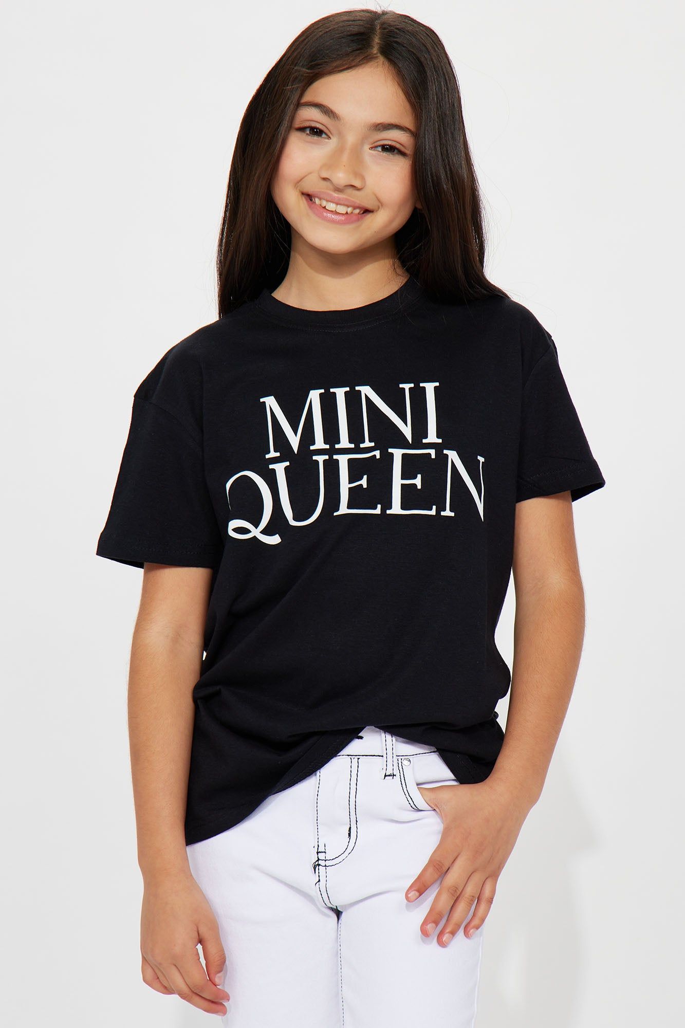 Mini Queen Things Short Sleeve Tee II - Black sold by Fashion Nova