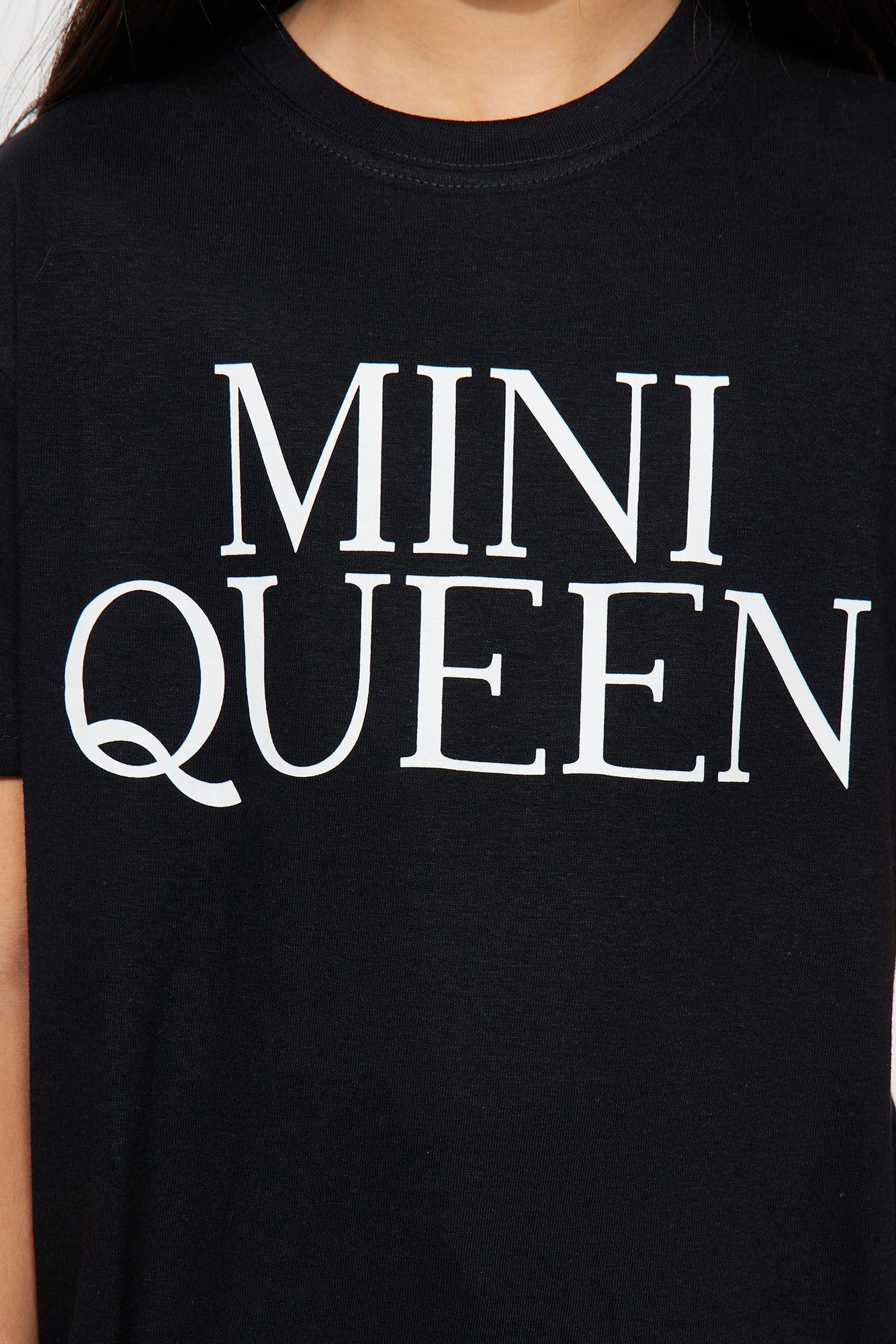 Mini Queen Things Short Sleeve Tee II - Black sold by Fashion Nova product image thumbnail 3