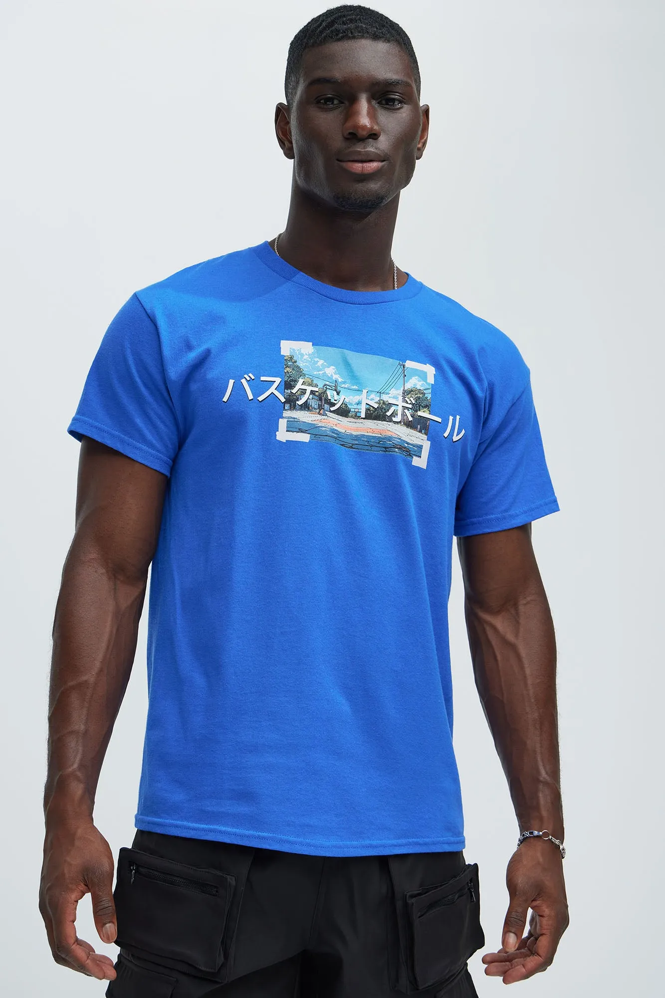 Basketball Anime Short Sleeve Tee - Blue sold by Fashion Nova