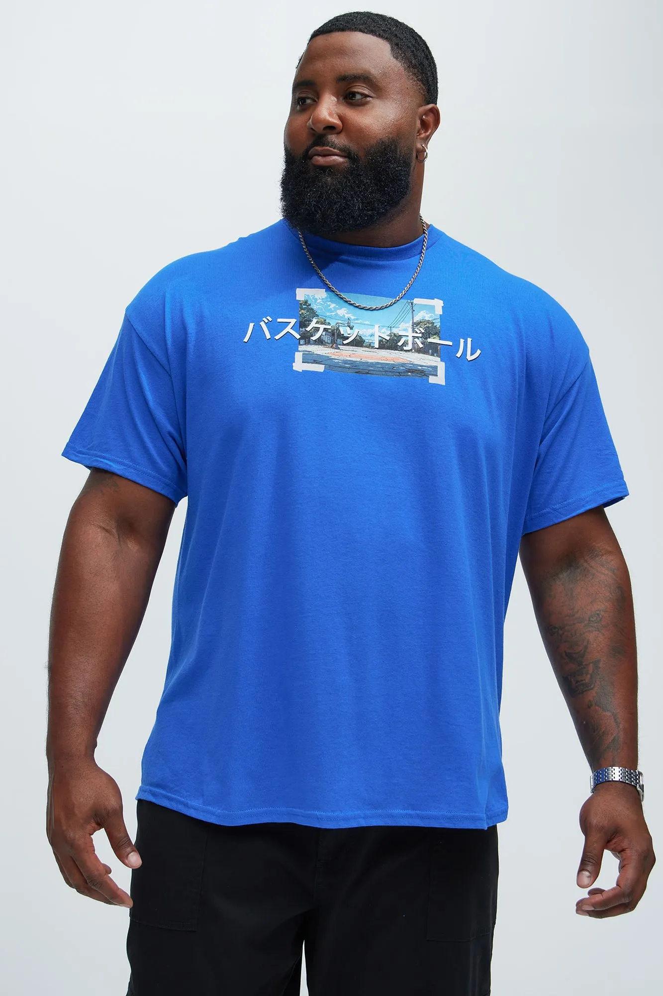 Basketball Anime Short Sleeve Tee - Blue sold by Fashion Nova product image thumbnail 4