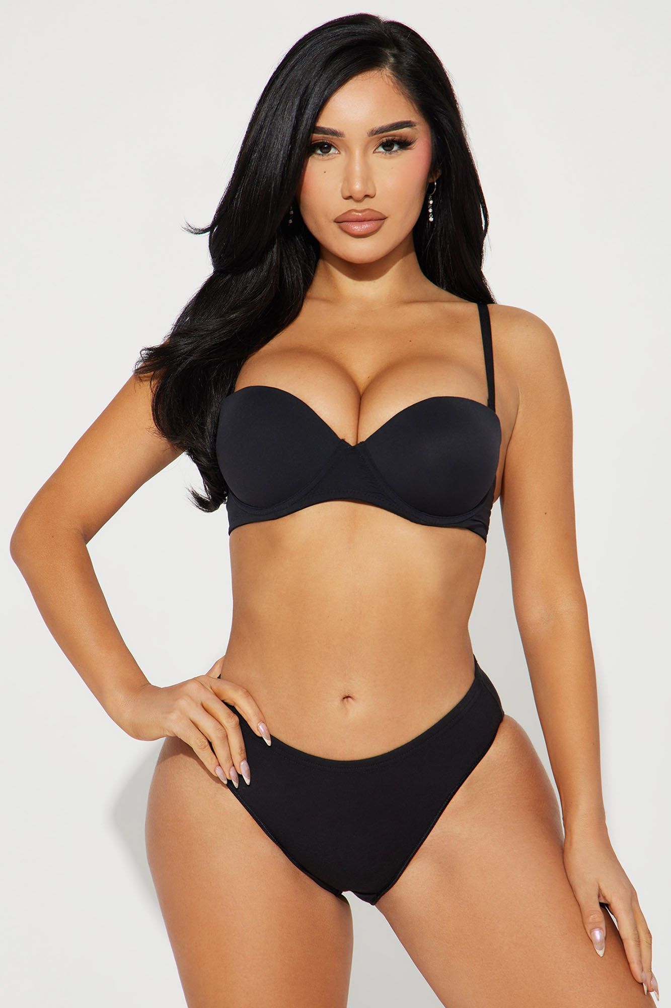 Made To Fit Brief 3 Pack Panties - Black/combo sold by Fashion Nova product image thumbnail 3