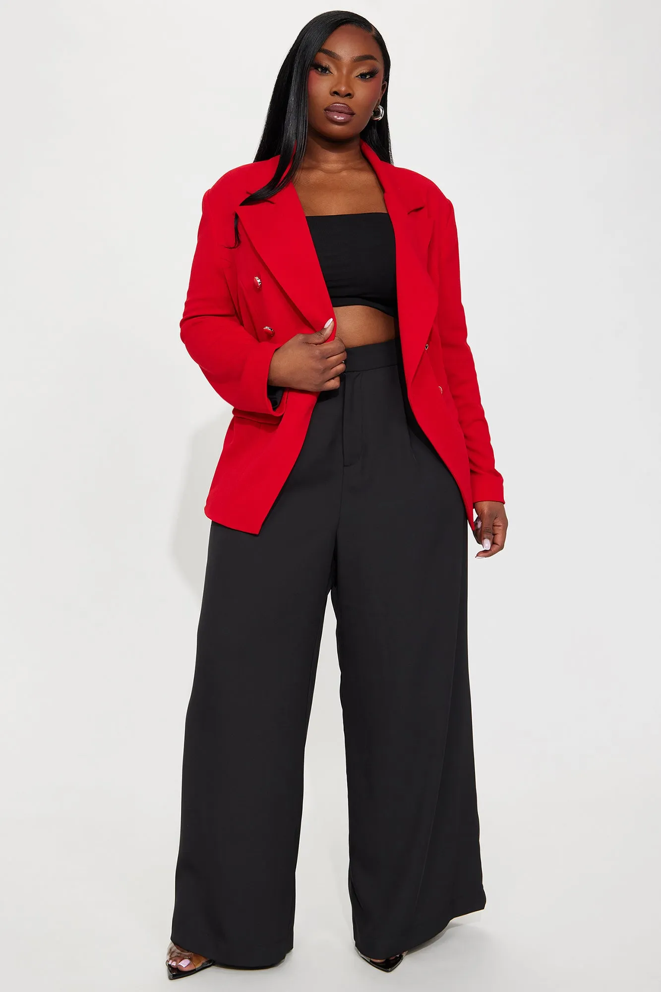Leave It To Me Blazer - Red sold by Fashion Nova product image thumbnail 5