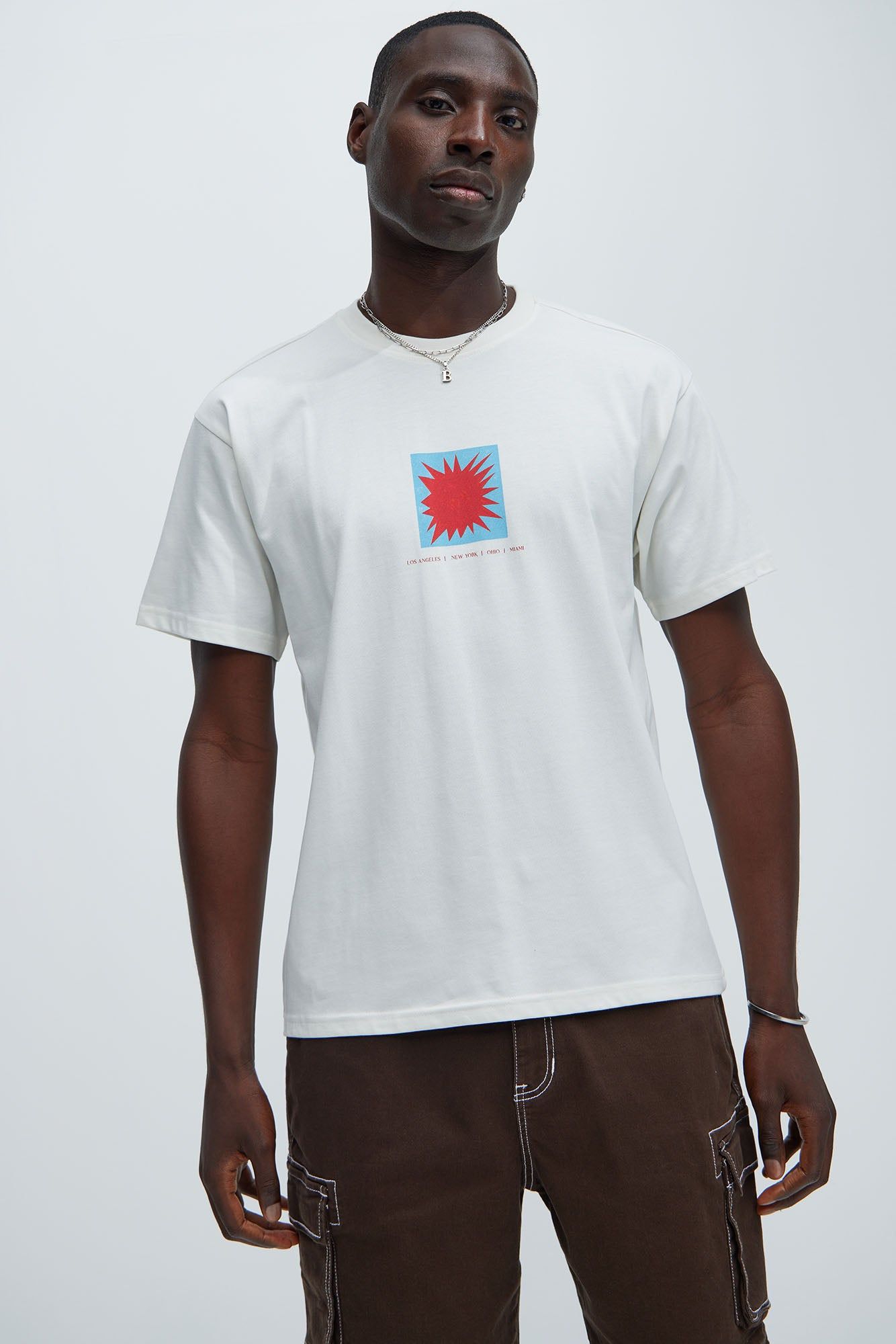 Go With Your Heart Short Sleeve Tee - Off White sold by Fashion Nova product image thumbnail 4