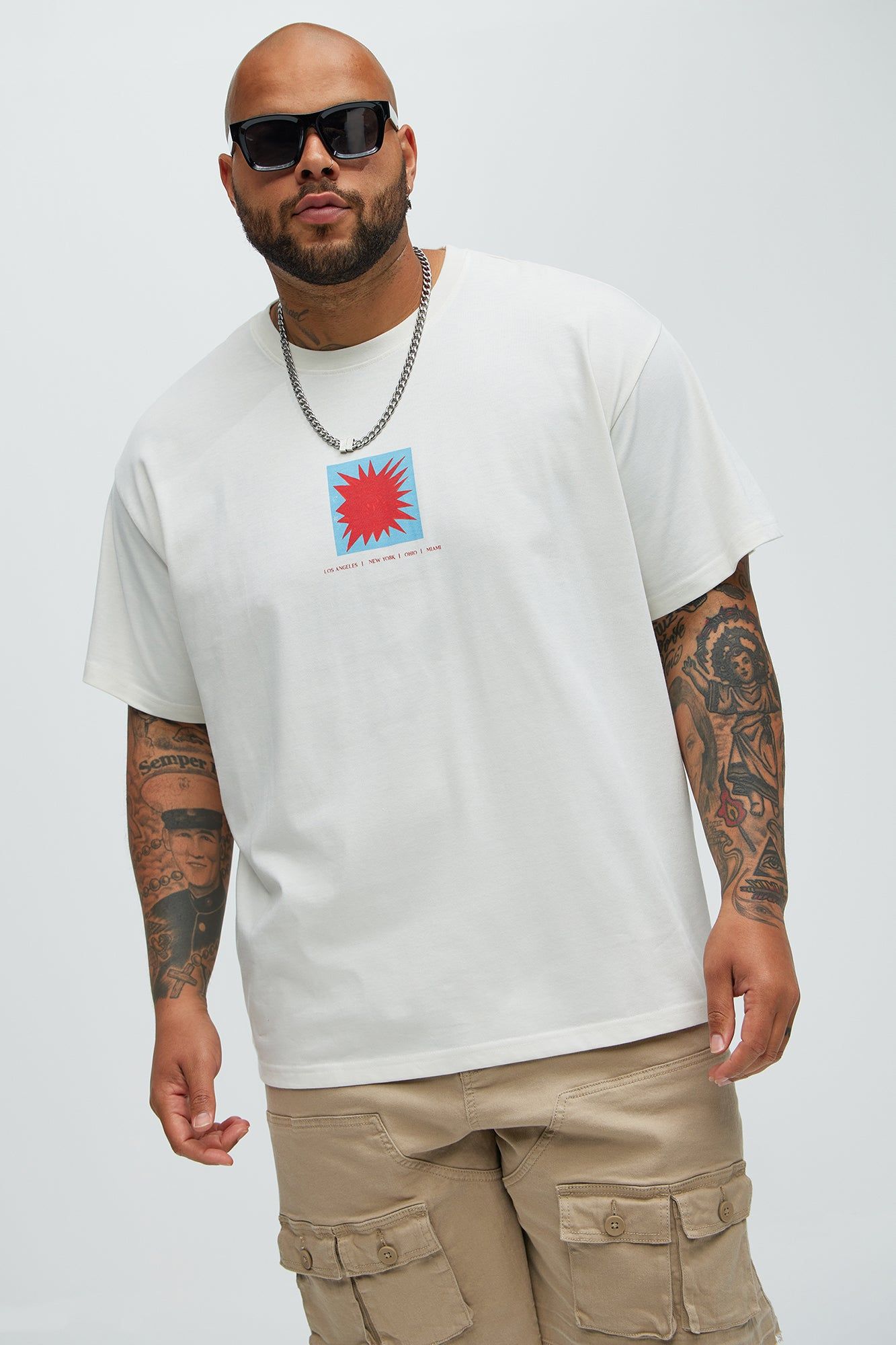 Go With Your Heart Short Sleeve Tee - Off White sold by Fashion Nova product image thumbnail 5