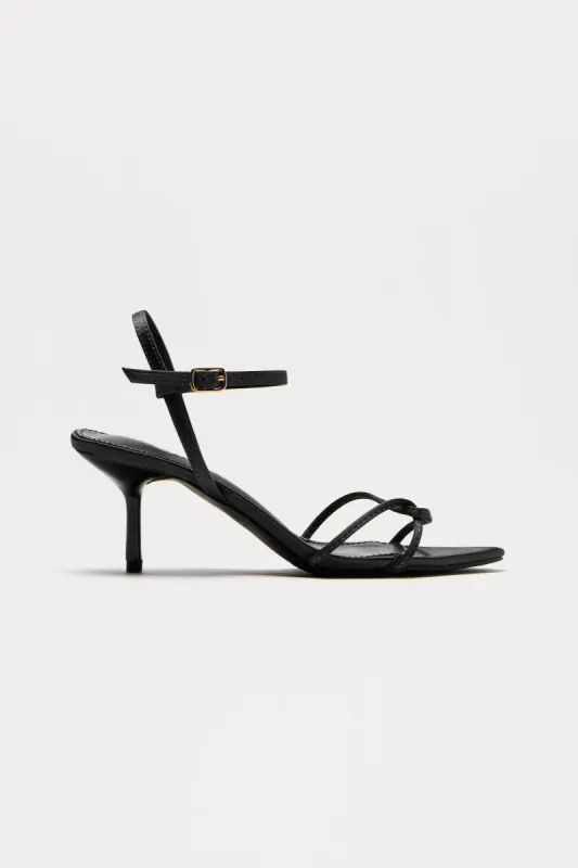 Jasmina Heeled Sandals - Black sold by Fashion Nova
