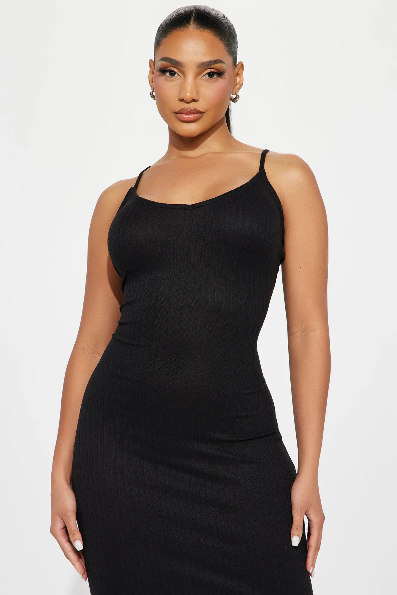 Nina Ribbed Maxi Dress - Black sold by Fashion Nova product image thumbnail 2