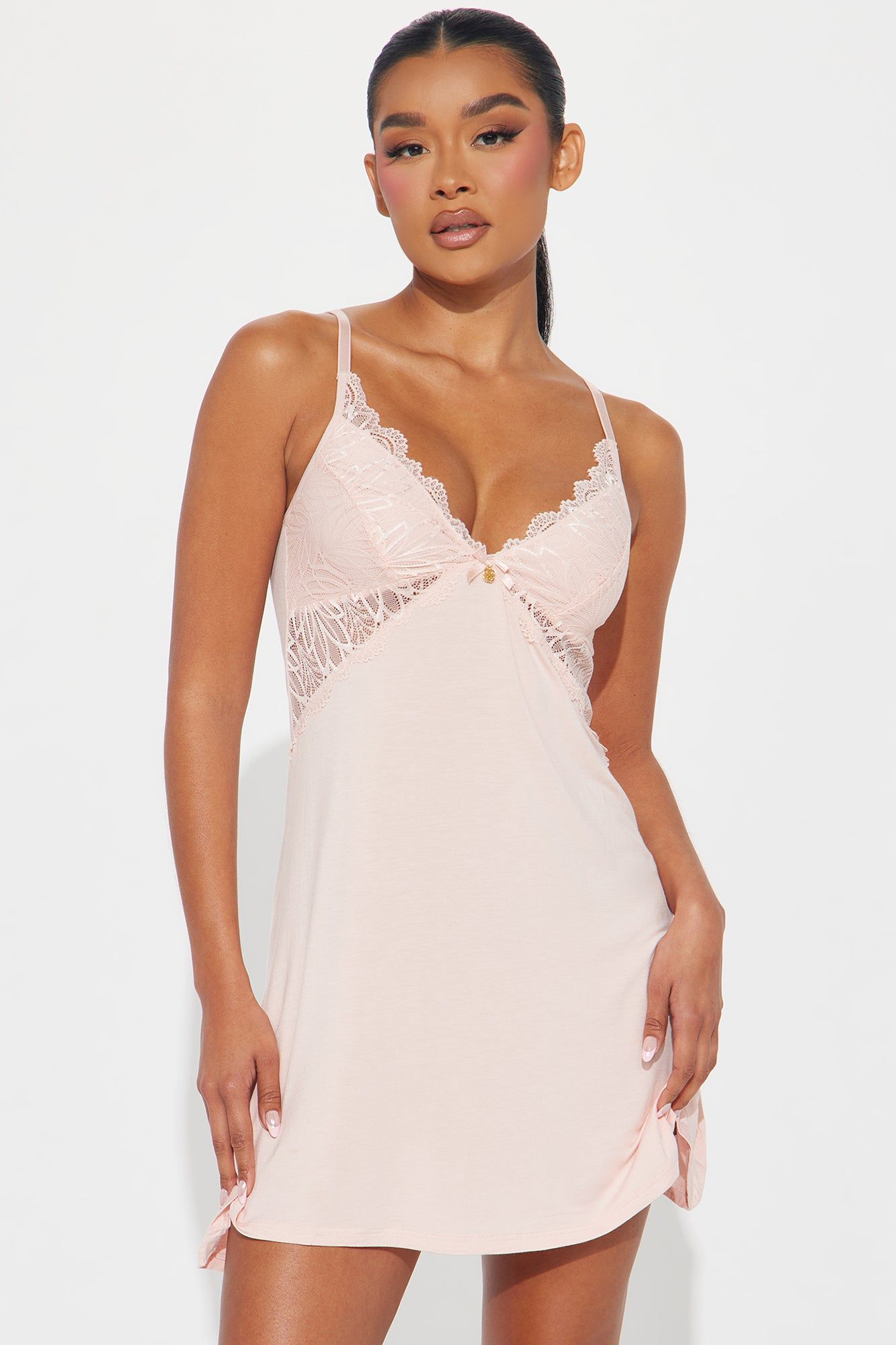 Love Story PJ Sleep Dress - Blush sold by Fashion Nova