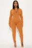 Chloe Seamless Jumpsuit - Camel sold by Fashion Nova