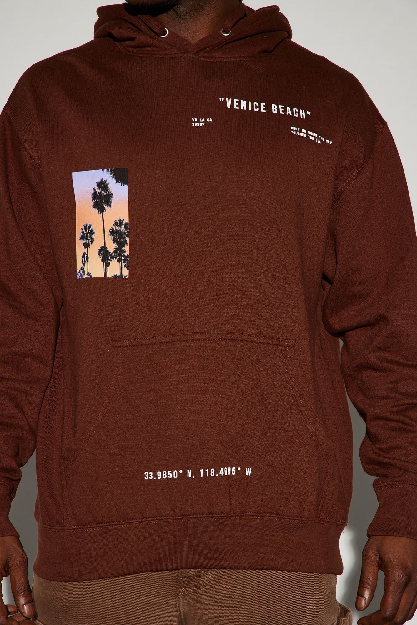 Venice Beach LA California Hoodie - Brown sold by Fashion Nova product image thumbnail 3
