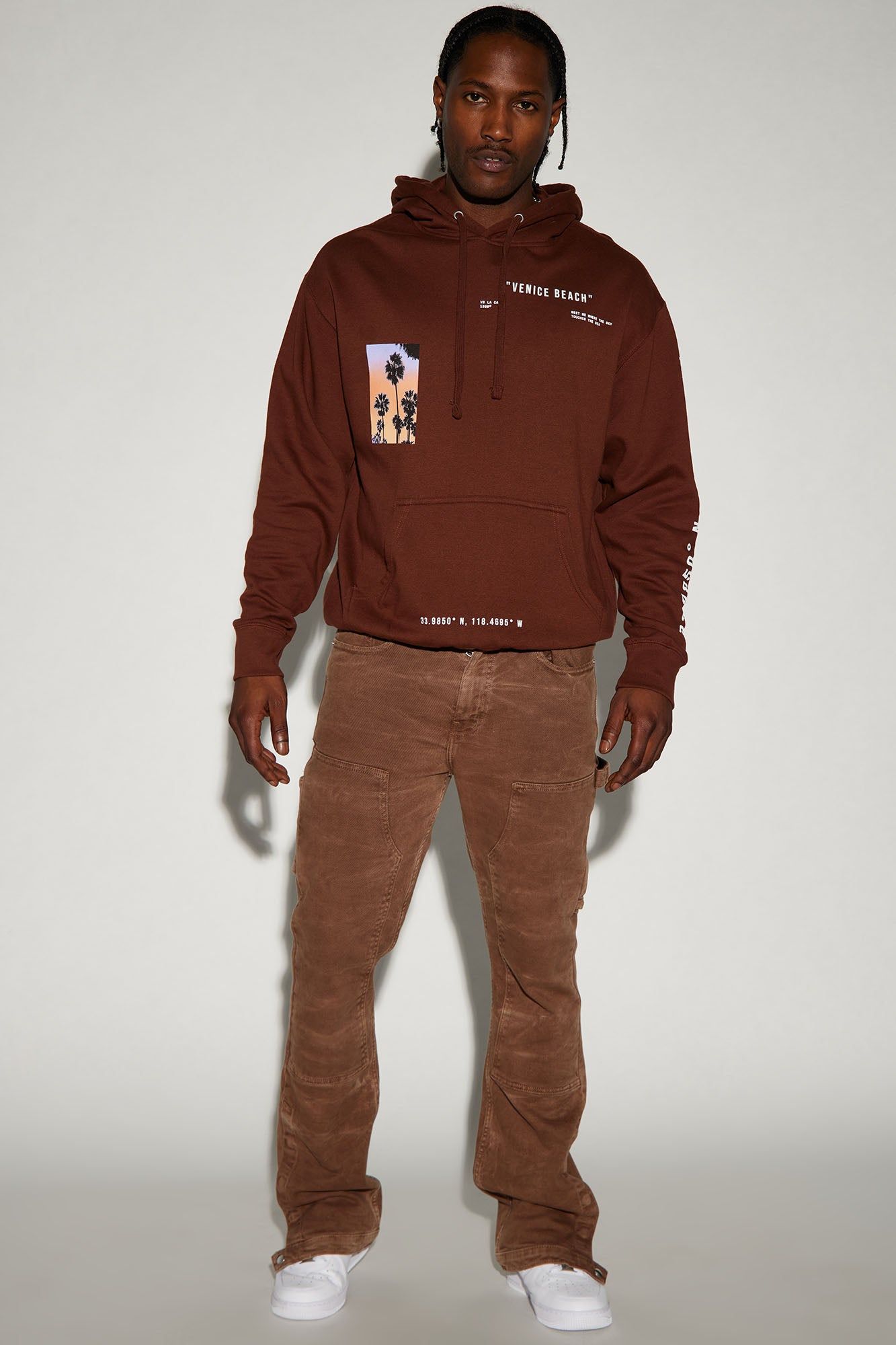 Venice Beach LA California Hoodie - Brown sold by Fashion Nova product image thumbnail 2