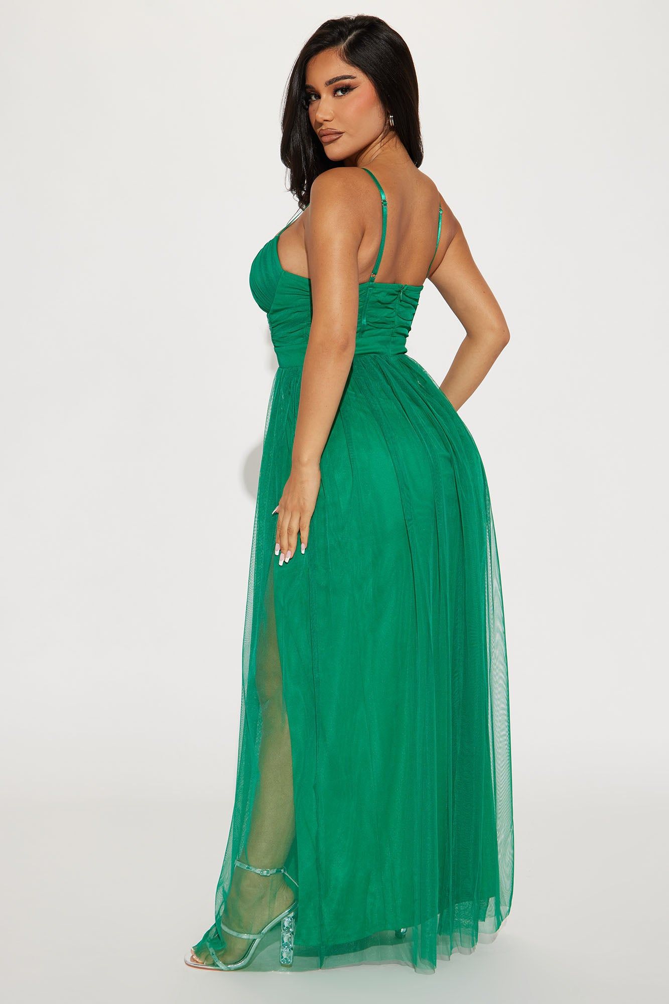 Sweet Memories Tulle Maxi Dress - Green sold by Fashion Nova product image thumbnail 3