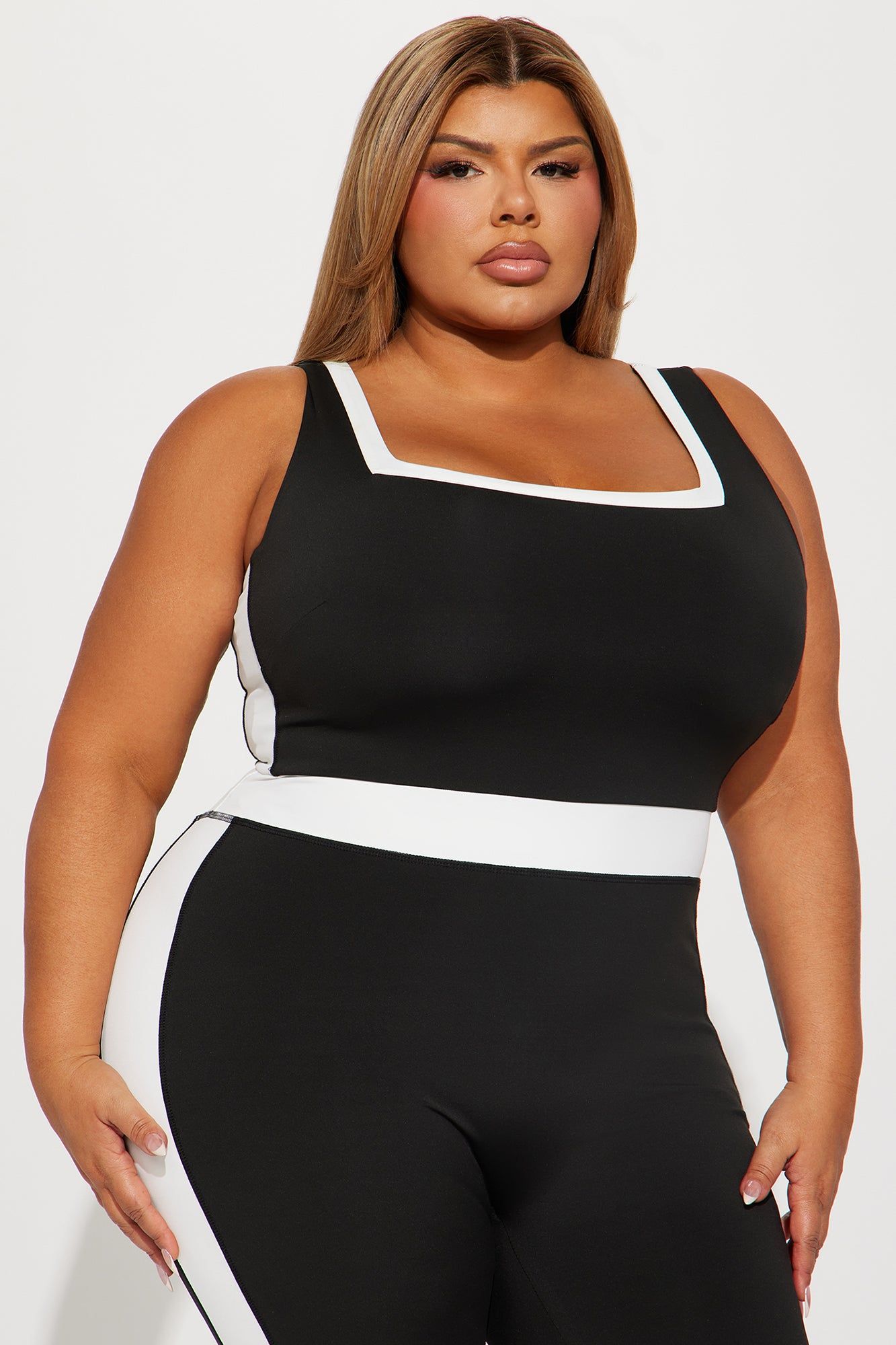 Summer Body Active Jumpsuit - Black/White sold by Fashion Nova product image thumbnail 5