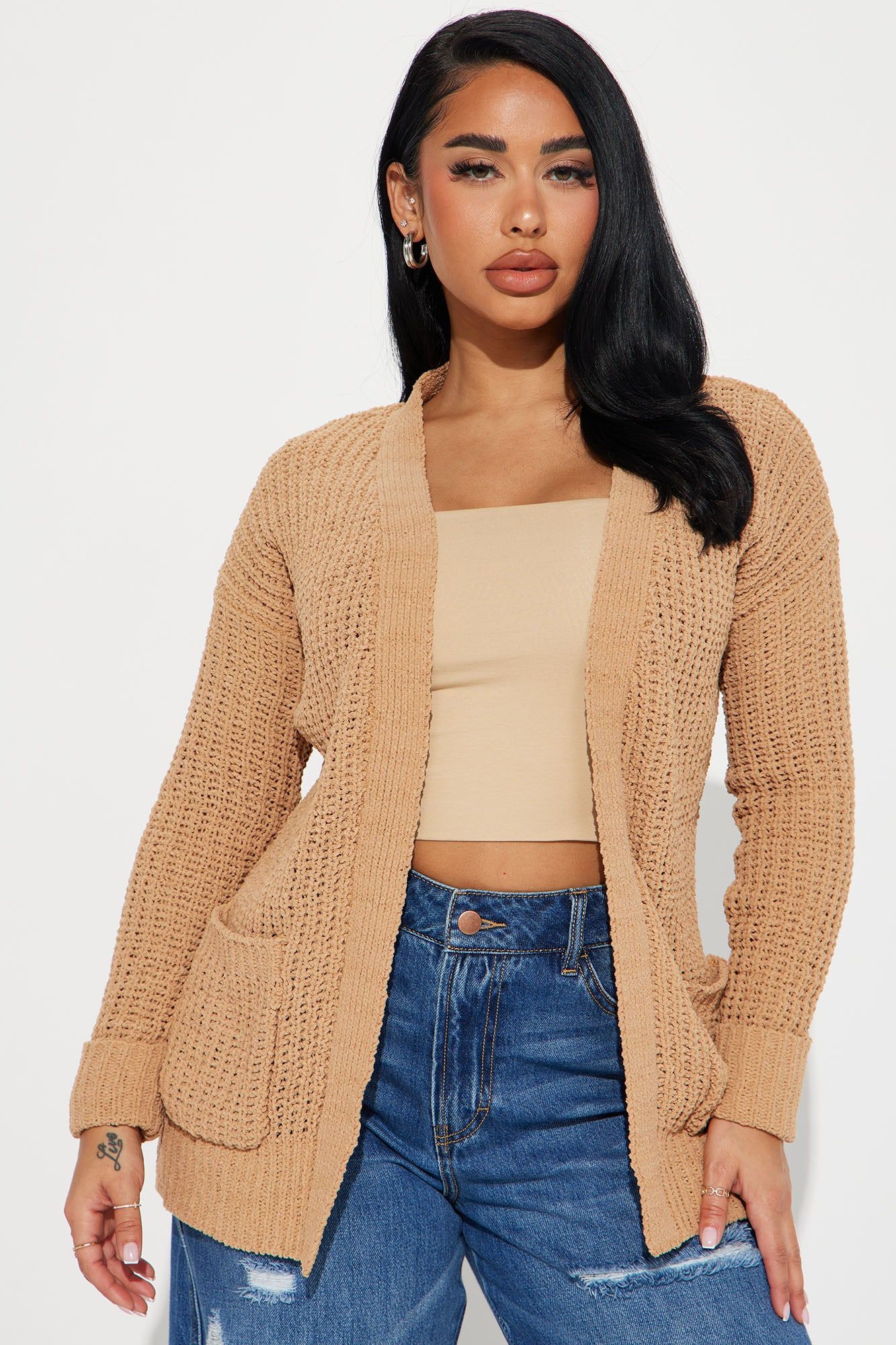 Nora Cardigan - Tan sold by Fashion Nova