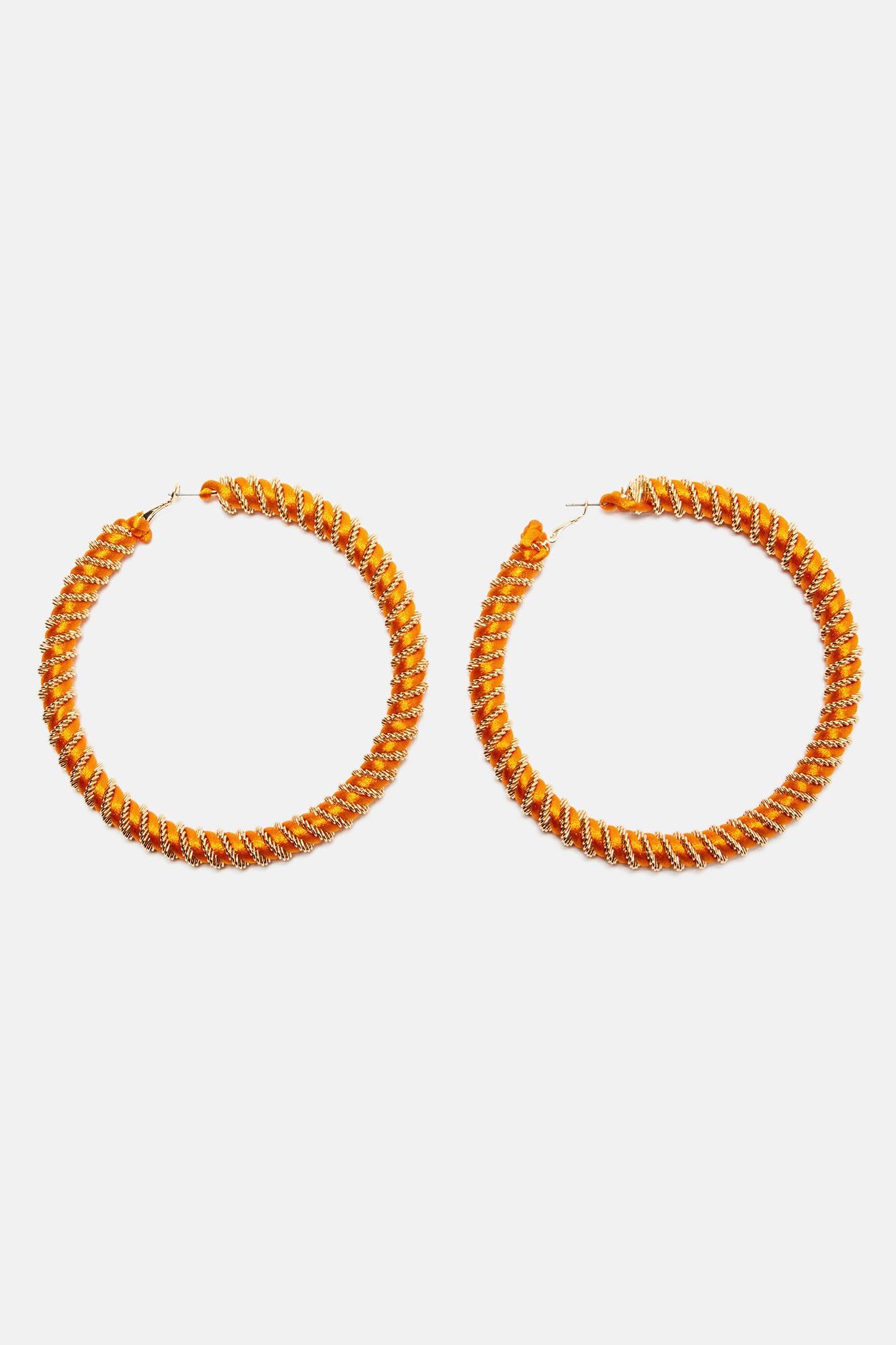 Summer Fun Hoop Earrings - Orange sold by Fashion Nova product image thumbnail 2