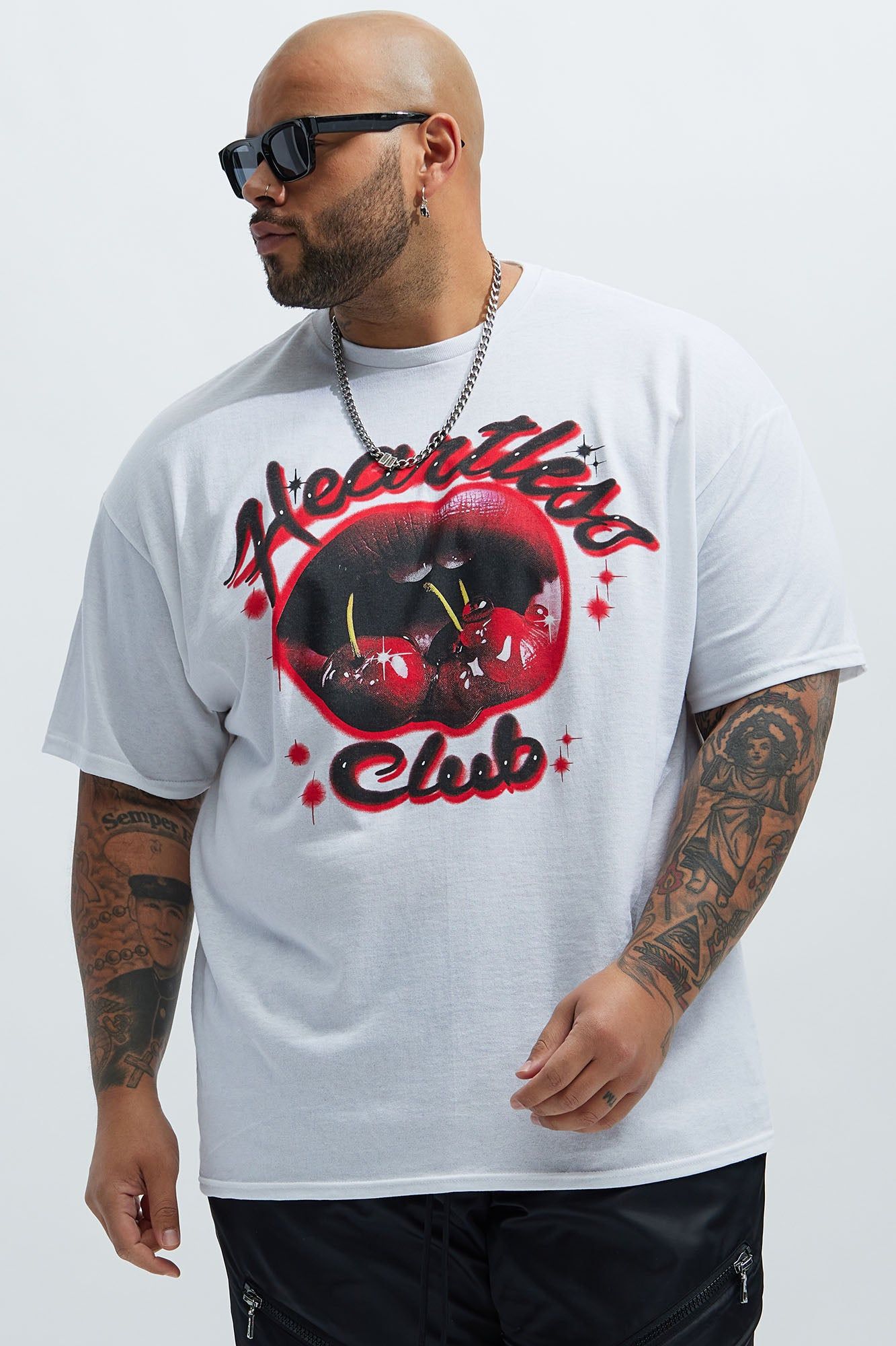 Heartless Club Short Sleeve Tee - White sold by Fashion Nova product image thumbnail 4