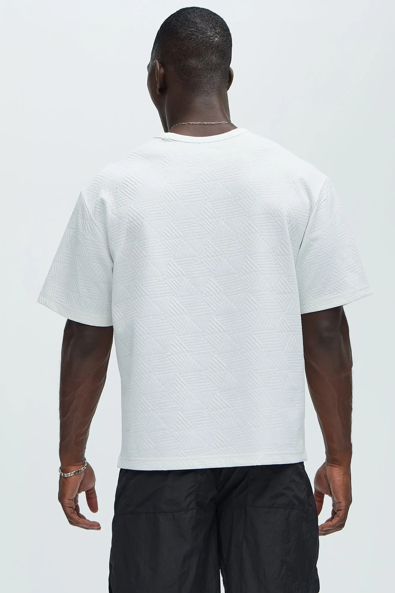 Kodi Textured Relaxed Tee - White sold by Fashion Nova product image thumbnail 4