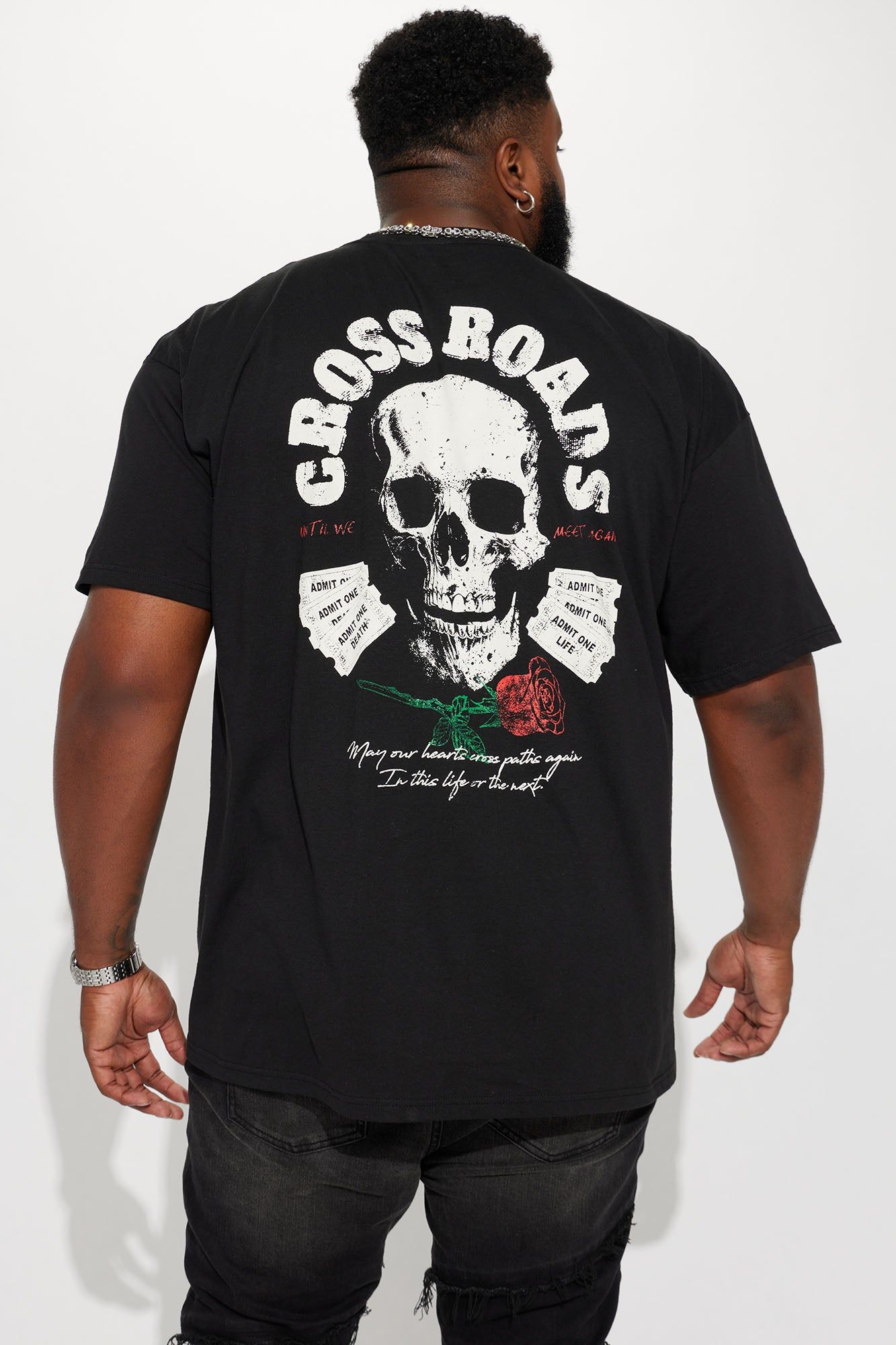 Cross Roads Short Sleeve Tee - Black sold by Fashion Nova product image thumbnail 7