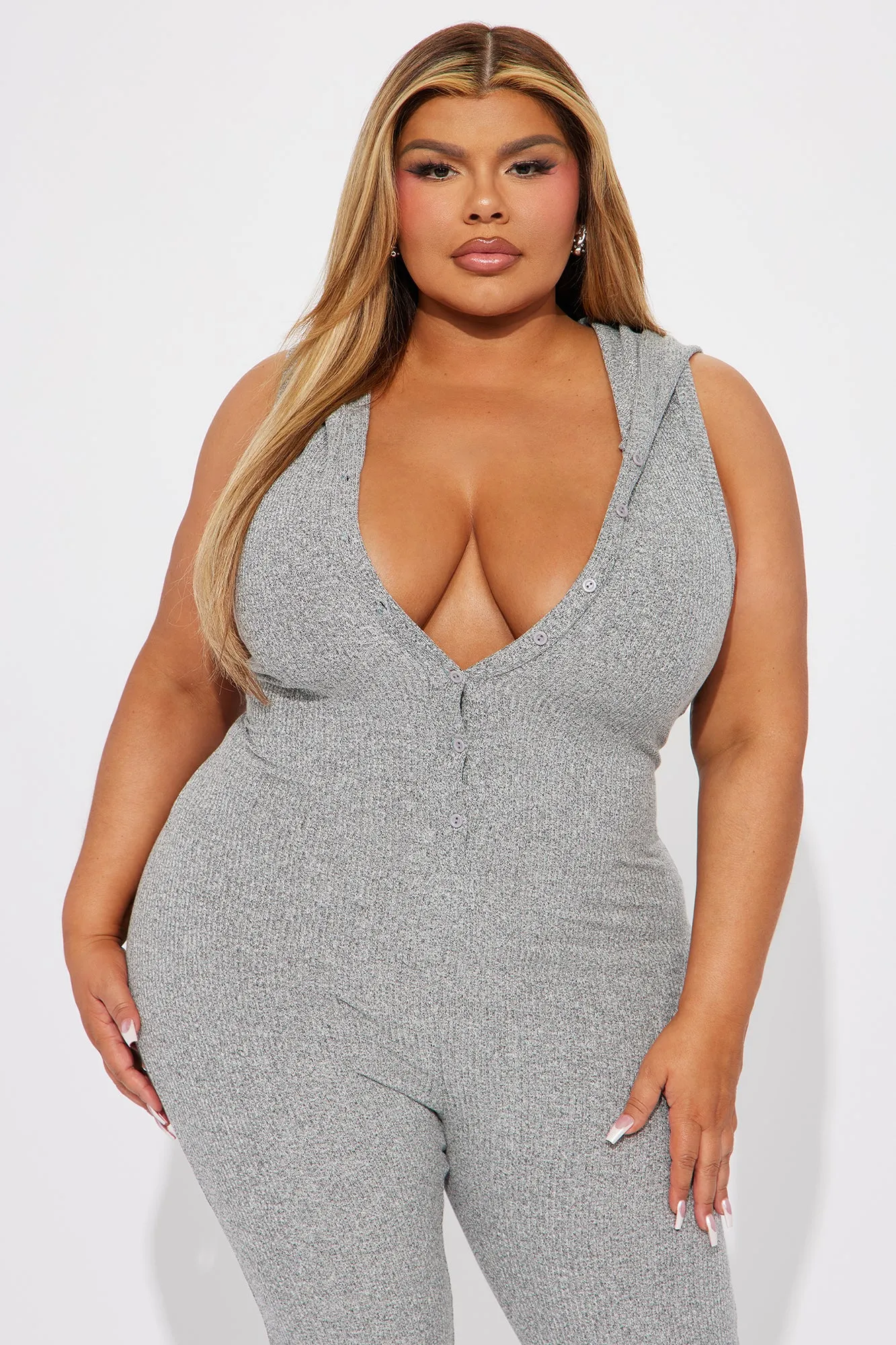 Casual and Ready Jumpsuit - Heather Grey sold by Fashion Nova product image thumbnail 5