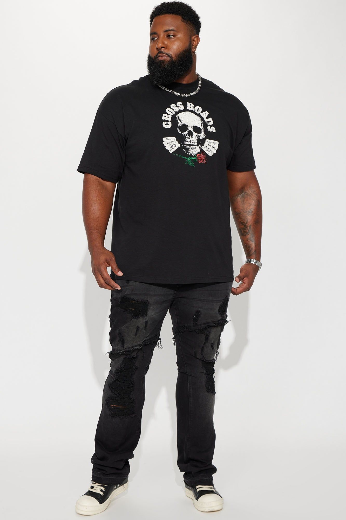 Cross Roads Short Sleeve Tee - Black sold by Fashion Nova product image thumbnail 6