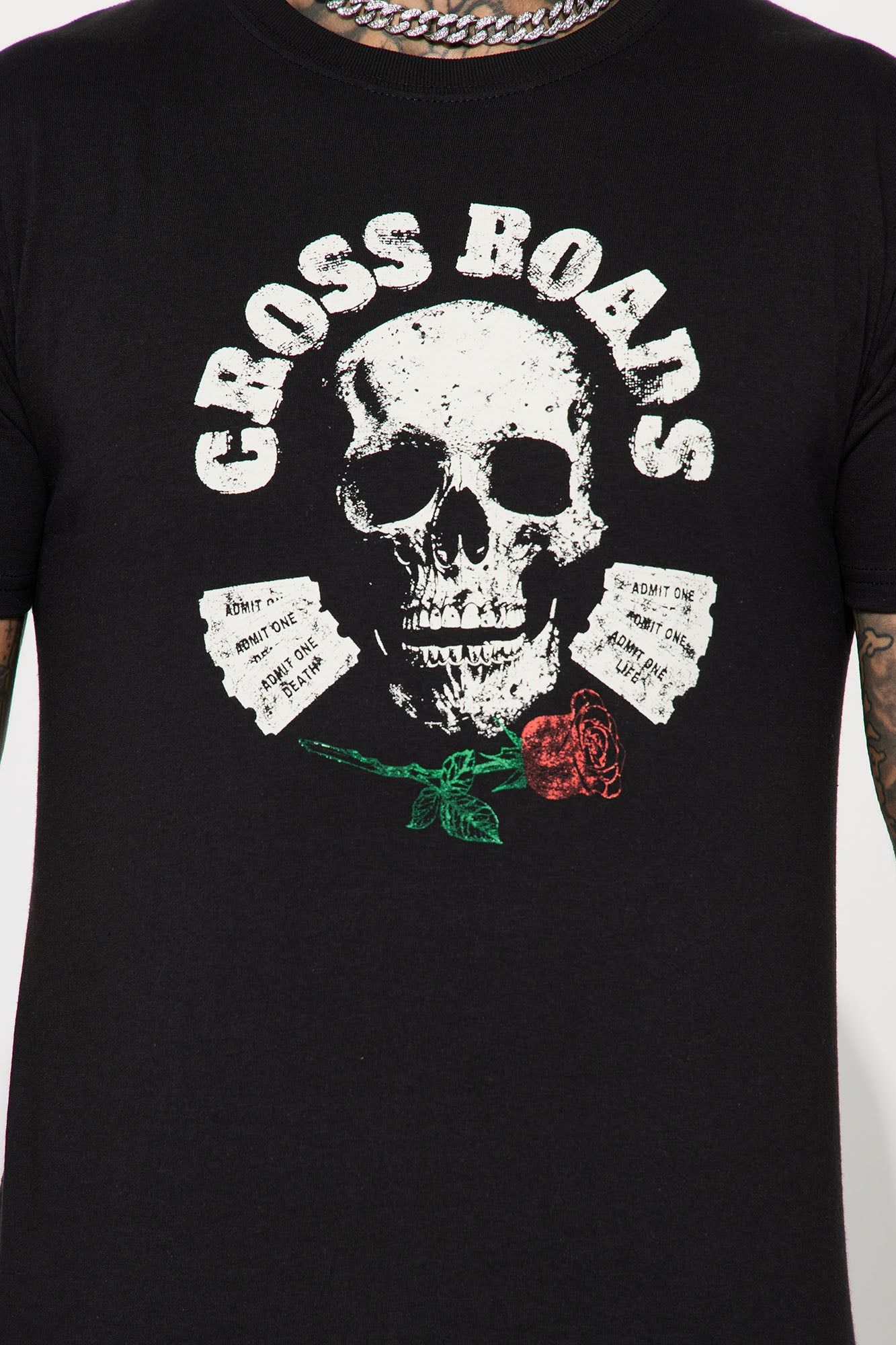 Cross Roads Short Sleeve Tee - Black sold by Fashion Nova product image thumbnail 3