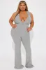 Casual and Ready Jumpsuit - Heather Grey sold by Fashion Nova