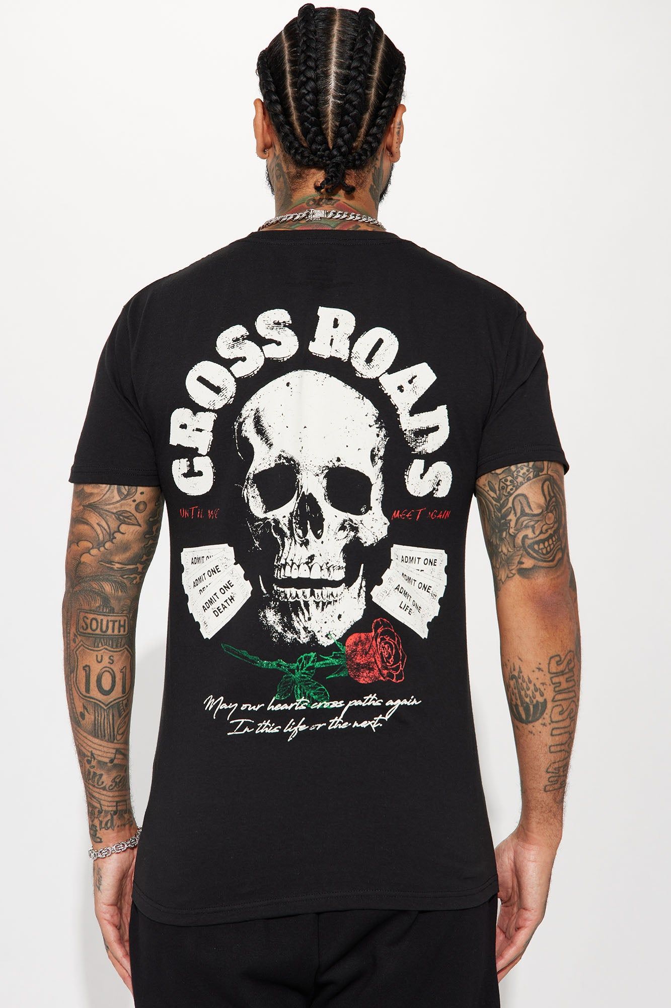 Cross Roads Short Sleeve Tee - Black sold by Fashion Nova product image thumbnail 5