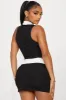 Aim High Polo Ribbed Skirt Set - Black sold by Fashion Nova
