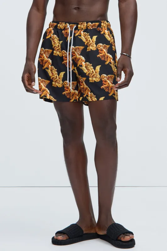 Heavent Sent Swim Trunks - Black sold by Fashion Nova