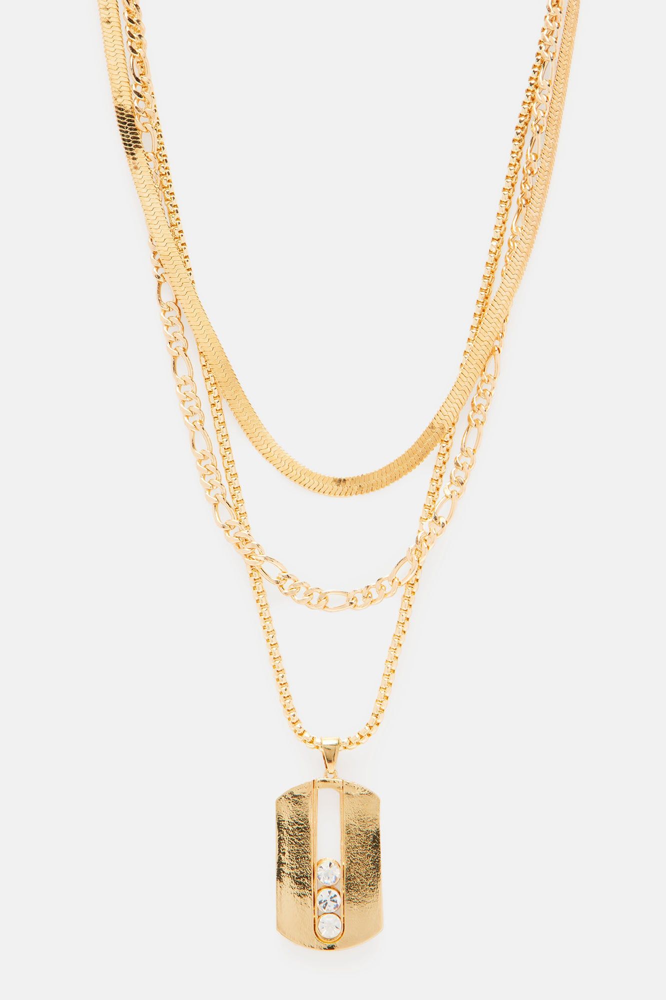 Savage Life 3 Piece Chain Necklace - Gold sold by Fashion Nova