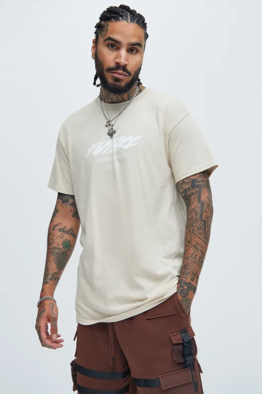 Lost Future Short Sleeve Tee - Sand sold by Fashion Nova