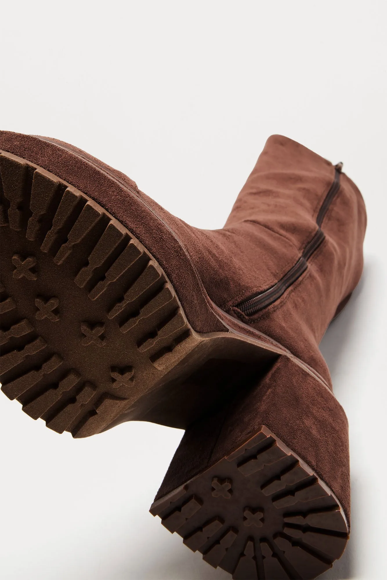 Kamali Platform Knee High Boots - Chocolate sold by Fashion Nova product image thumbnail 3