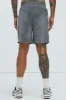 Kamari Textured Shorts - Grey/combo sold by Fashion Nova