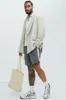 Kamari Textured Shorts - Grey/combo sold by Fashion Nova