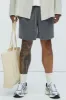 Kamari Textured Shorts - Grey/combo sold by Fashion Nova