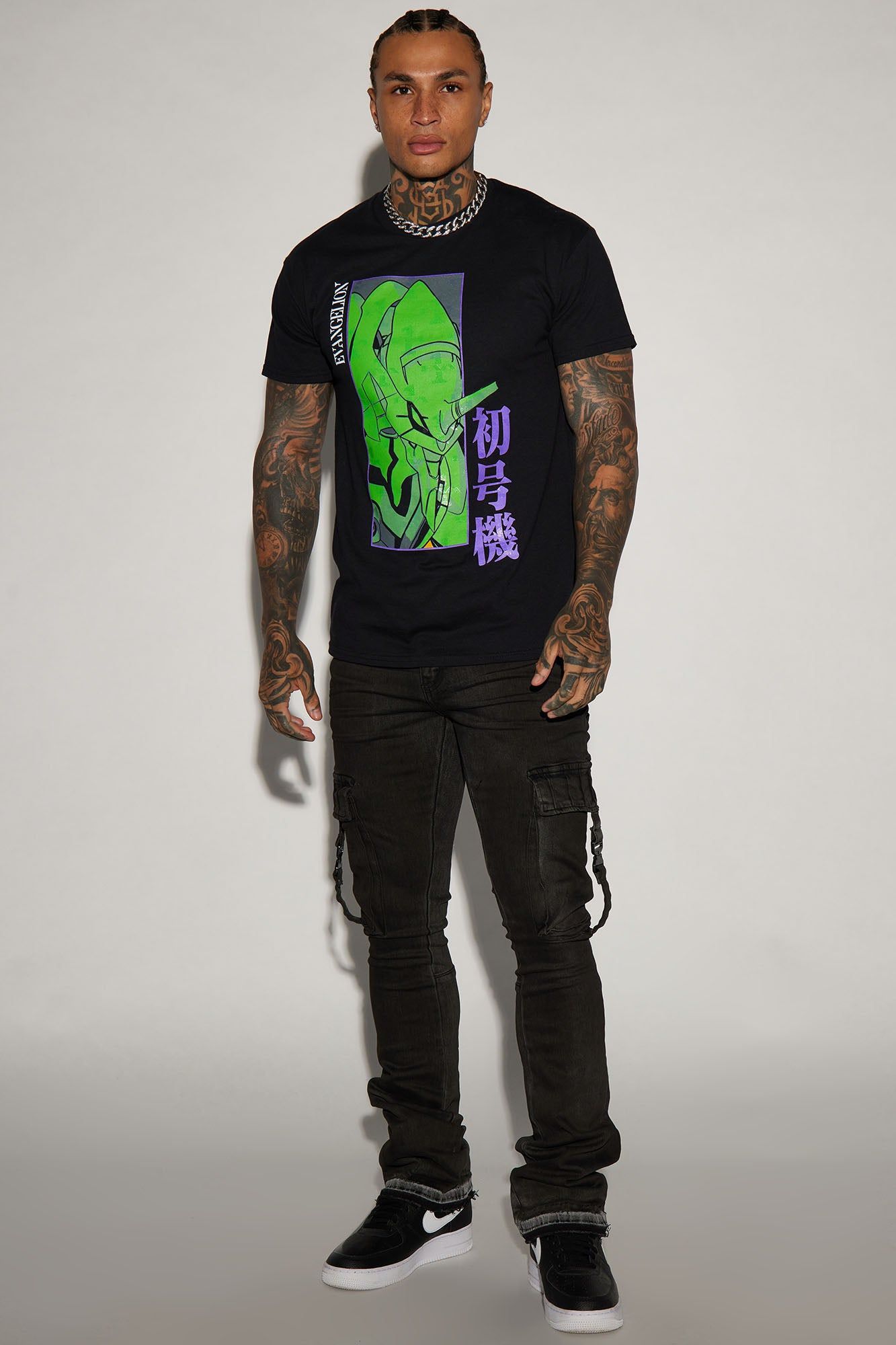 Neon Genesis Short Sleeve Tee - Black sold by Fashion Nova product image thumbnail 3