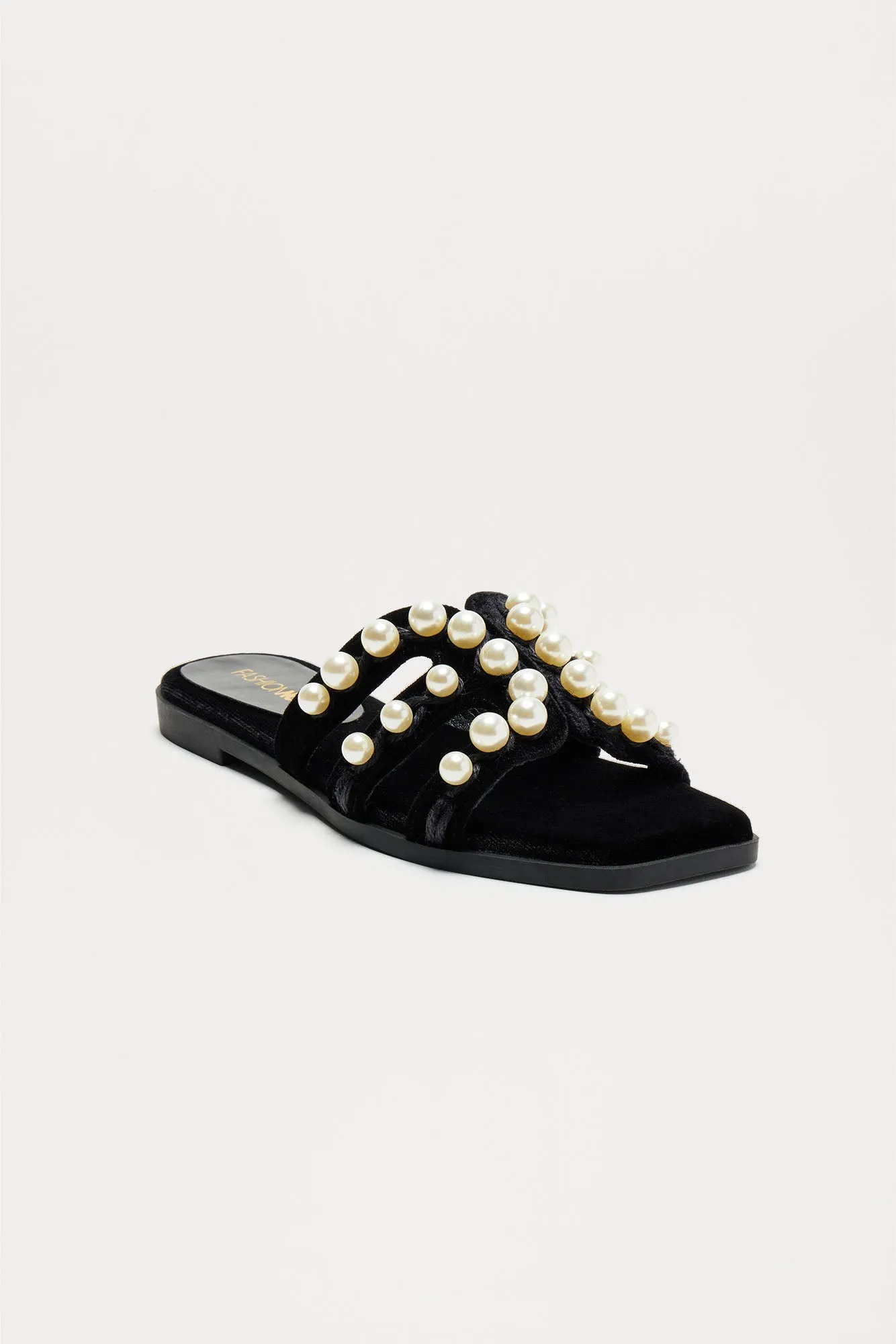 Tabitha Pearl Sandals - Black sold by Fashion Nova product image thumbnail 4