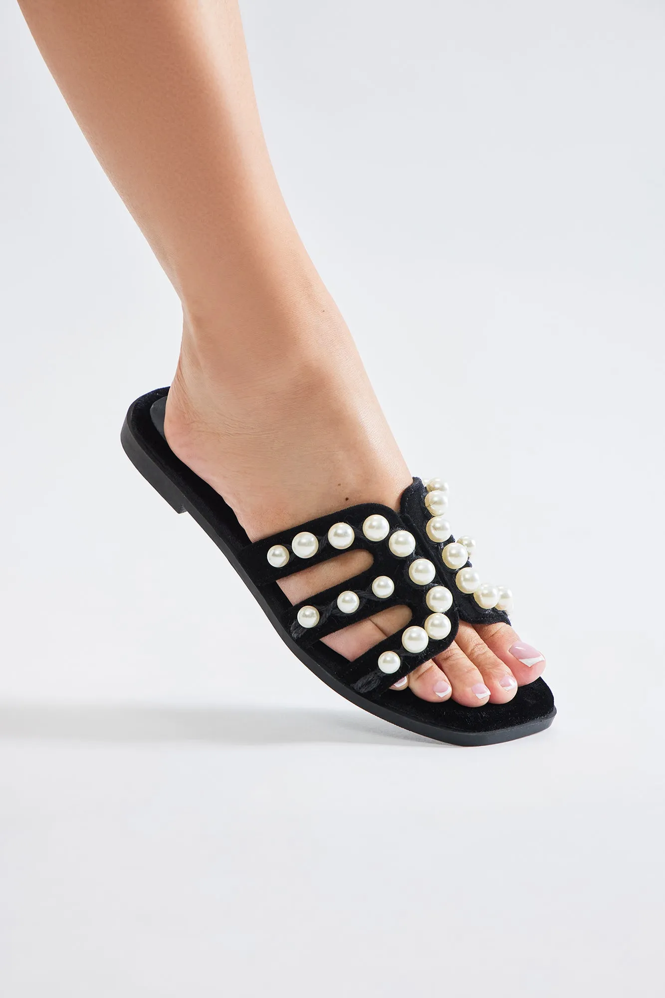 Tabitha Pearl Sandals - Black sold by Fashion Nova product image thumbnail 3