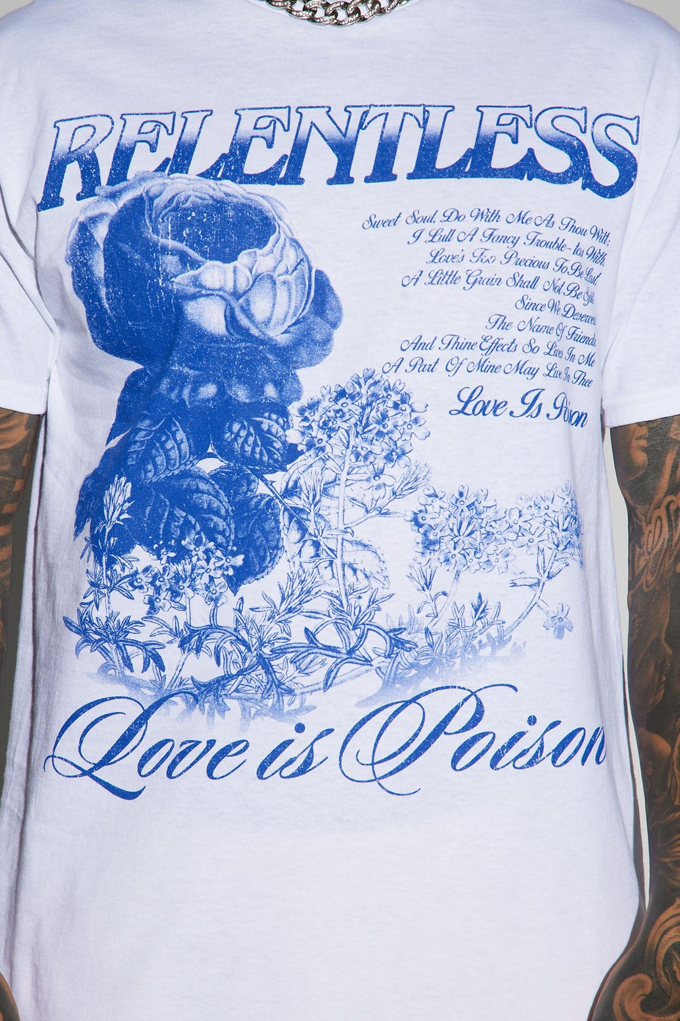 Love Is Poison Short Sleeve Tee - White sold by Fashion Nova product image thumbnail 3